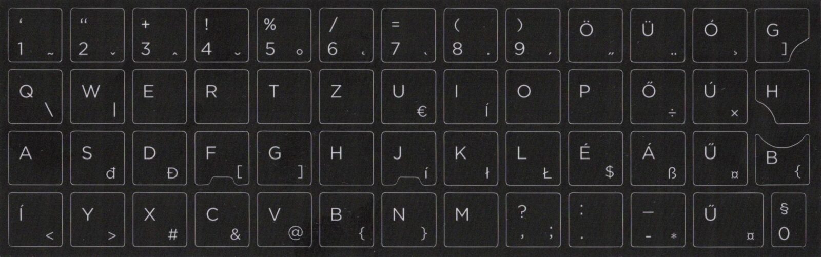 Billentyűzet matrica HP laptopok magyarításához (Gyártóspecifikus) Billentyűzet matrica HP laptopok magyarításához (Gyártóspecifikus)
