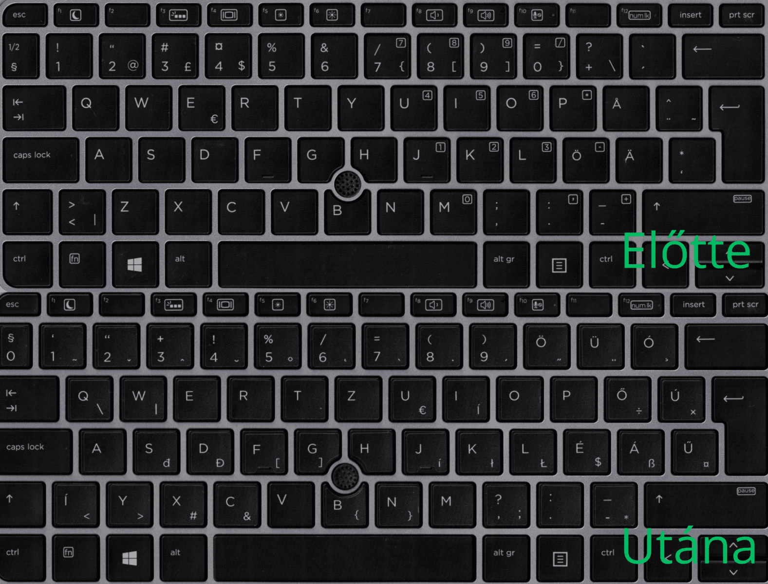 Billentyűzet matrica HP laptopok magyarításához (Gyártóspecifikus) Billentyűzet matrica HP laptopok magyarításához (Gyártóspecifikus)